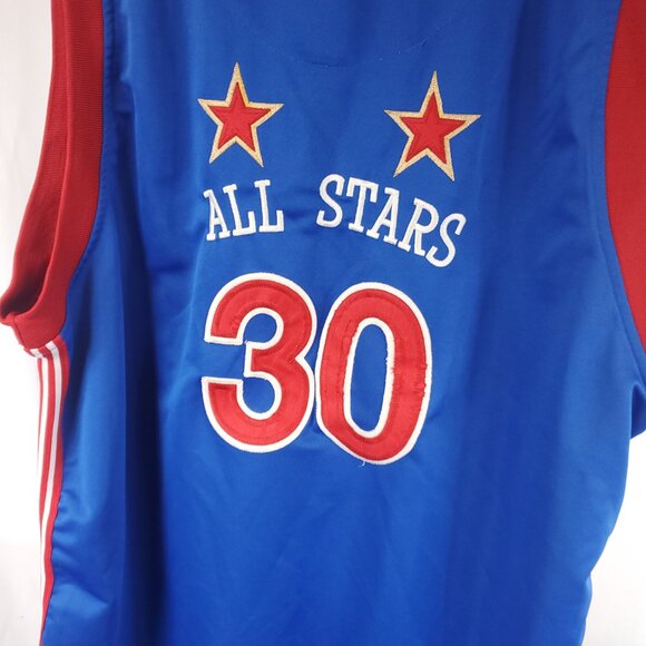 Legendary Classic Underdawgs Harlem Globe Trotters Red Blue 30 All Stars Sz XL - Picture 9 of 9
